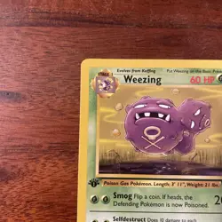 Pokemon TCG Weezing Fossil, 1st Edition Card 45/62 LP+ - Image 5