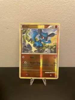 Pokemon Riolu Unleashed Reverse Holo Card 60/95 - Image 1