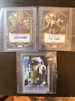 Topps Star Wars Card Lot- Autograph Cards INCLUDED! - Image 1