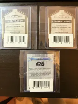 Topps Star Wars Card Lot- Autograph Cards INCLUDED! - Image 5