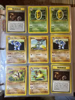 pokemon lot binder 1995 Japanese & English 215 + Cards - Image 2