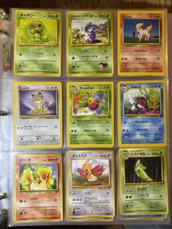 pokemon lot binder 1995 Japanese & English 215 + Cards - Image 5