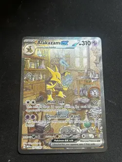Pokemon Alakazam EX TCG Card 201/165 SV Scarlet & Violet 151 NM Condition - Image 1