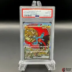 Prismatic Evolutions Roaring Moon ex SAR 218/187 PSA10 / Japanese Pokemon Card - Image 1