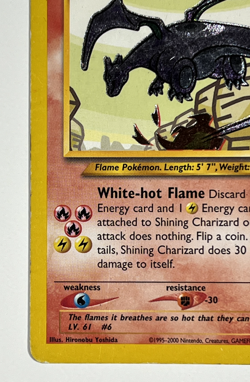 Shining Charizard 107/105 Neo Destiny Pokemon Card - Lightly Played - Vintage - Image 3