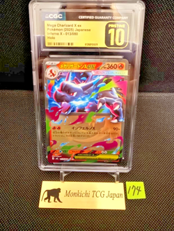 CGC PRISTINE 10 Mega Charizard X ex 013/080 RR Inferno X M2 '25 Pokemon card JP⑦ - Image 1
