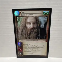 Decipher Gimli, Bearer of Grudges Companion The Lord of the Rings TCG Card 9R+4 - Image 1