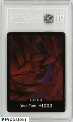 2025 One Piece Double Alternate Art Don!! Card TAG Score 991 PRISTINE 10 - Image 1