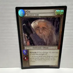 Decipher HOLO Uri, Dwarven Lord Companion The Lord of the Rings Card 9R11 - Image 1