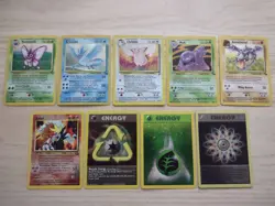 Lot of 9 Vintage Wizards of the Coast Holographic Pokemon TCG Trading Cards - Image 2