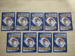 Lot of 9 Vintage Wizards of the Coast Holographic Pokemon TCG Trading Cards - Image 4