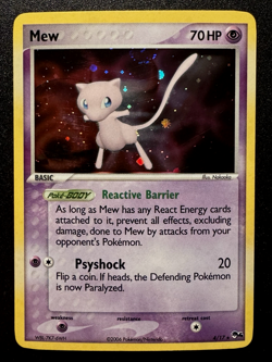 Mew 4/17 POP Series 4 Promo Pokemon Card Holo Foil Rare MP - Image 1
