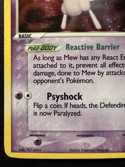 Mew 4/17 POP Series 4 Promo Pokemon Card Holo Foil Rare MP - Image 5