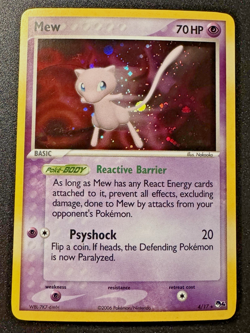 Mew 4/17 POP Series 4 Promo Pokemon Card Holo Foil Rare Near Mint - Image 1