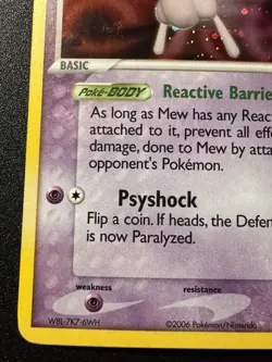 Mew 4/17 POP Series 4 Promo Pokemon Card Holo Foil Rare Near Mint - Image 5