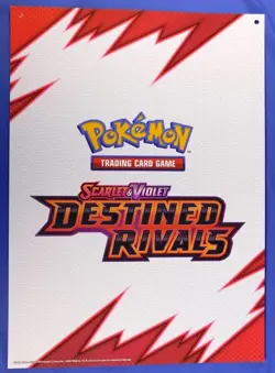 POKEMON DESTINED RIVALS 17 X 24 CYNTHIA'S GARCHAMP ETHAN'S HO-OH LENTICULAR CARD - Image 3