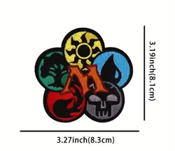 MTG Magic The Gathering Mana Symbol Logo Iron On Patch - Image 2