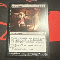 Magic: The Gathering Grave Pact Enchantment 2011 Puddnhead 85/318 Black English - Image 1