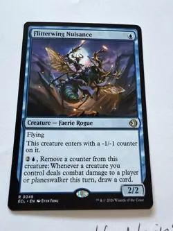 Magic The Gathering Flitterwing Nuisance R 0048 Commander Masters Near Mint - Image 1