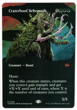 Magic the Gathering - Mythic - Craterhoof Behemoth BORDERLESS FOIL - Mint - Image 1