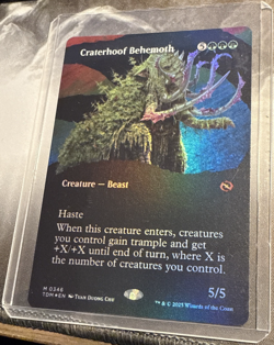 Magic the Gathering - Mythic - Craterhoof Behemoth BORDERLESS FOIL - Mint - Image 3