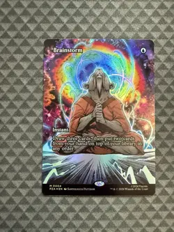 MTG Brainstorm #0004 Foil Borderless M Teenage Mutant Ninja Turtles SM (PZA) - Image 1