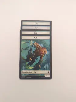 (4) Cat (0001) Cat (0002) Token *PLAYSET* Foundations Regular NM MTG - Image 2