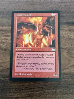 Cinder Giant - Weatherlight - LP - MTG Magic - Uncommon - Red Creature - Image 1