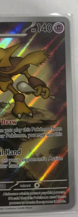 Alakazam | Mega Evolutions | 009 | ETB Promo Pokemon Center Stamped TCG - Image 4