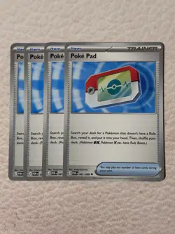4x Poke Pad Pokemon TCG Playset Perfect Order 081/088 - Image 1