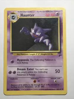 Pokemon TCG Haunter Base Set 2 43/130 Regular Unlimited Uncommon - Image 2