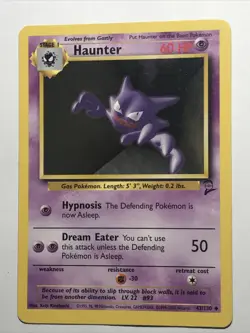 Pokemon TCG Haunter Base Set 2 43/130 Regular Unlimited Uncommon - Image 3