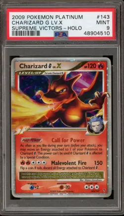 Pokemon Charizard G Lv.X Supreme Victors Holo Ultra Rare #143 PSA 9 Mint - Image 1