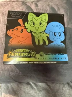 Paldea Evolved Pokemon Center Elite Trainer Box - Sealed - ETB - Pokemon TCG 820650853678 - Image 1