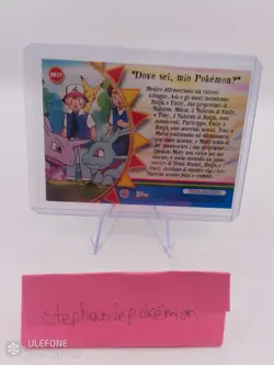 Pokemon Topps 2000 Nidoran Spanish Orange Islands 0R17 "Dove sei, mio Pokemon" - Image 3