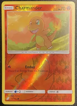Charmander Reverse Holo 12/181 Pokemon TCG Sun & Moon Team UP Reverse Holo NM - Image 1