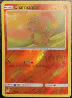 Charmander Reverse Holo 12/181 Pokemon TCG Sun & Moon Team UP Reverse Holo NM - Image 2