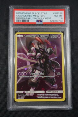 Pokemon Promo Armored Mewtwo SM228 - PSA 8 - Image 1