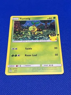 Pokemon Tcg Turtwig 4/25 Confetti Holo McDonald's Promos - Image 2