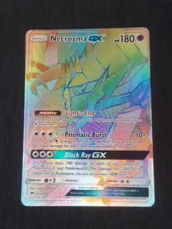 Pokemon TCG - Necrozma GX - Burning Shadows - 153/147 Holo - Secret Rainbow Rare - Image 1
