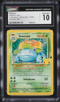 Pokemon Celebrations Base Set Charizard Blastoise Venusaur PSA CGC 9 10 Set - Image 4