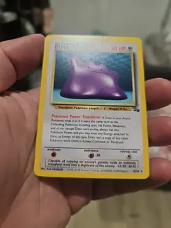 Pokemon Ditto 18/62 · Rare · Fossil · Vintage WOTC (1999) NM PACK FRESH! - Image 3