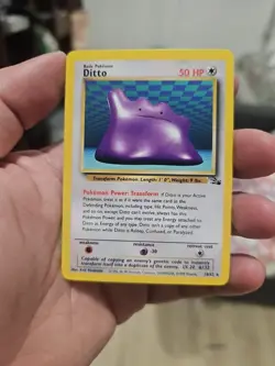 Pokemon Ditto 18/62 · Rare · Fossil · Vintage WOTC (1999) NM PACK FRESH! - Image 4