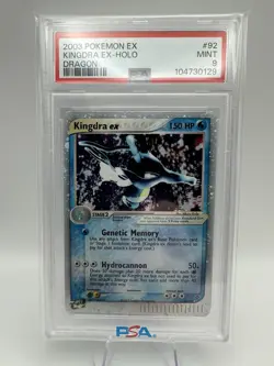 Pokemon Kingdra ex 92/97 Dragon Holo PSA 9 - Image 1