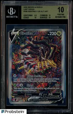 2022 Pokemon Lost Origin #186 Giratina V UR Alt Art BGS 10 PRISTINE - Image 1