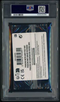 Pokemon Pikachu with Grey Felt Hat Van Gogh #085 Graded Sealed Promo PSA 10 - Image 3