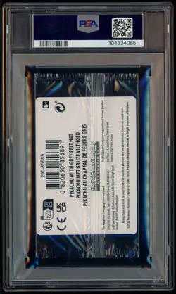 Pokemon Pikachu with Grey Felt Hat Van Gogh #085 Graded Sealed Promo PSA 10 - Image 3