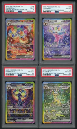 2025 Pokemon PRE EN Prismatic Evolutions SIR Sequential Set-10 w/161 Umbreon PSA - Image 3