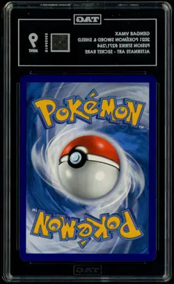 2021 Pokemon Fusion Strike Secret Rare #271 Gengar VMAX TAG 9 MINT - Image 3