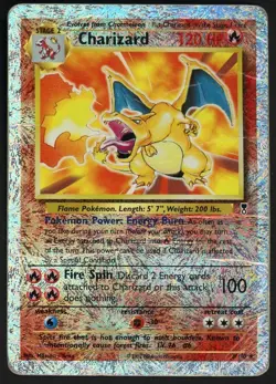 2002 Pokemon Legendary Collection #3 Charizard Reverse Foil " POOR CONDITION " - Image 1